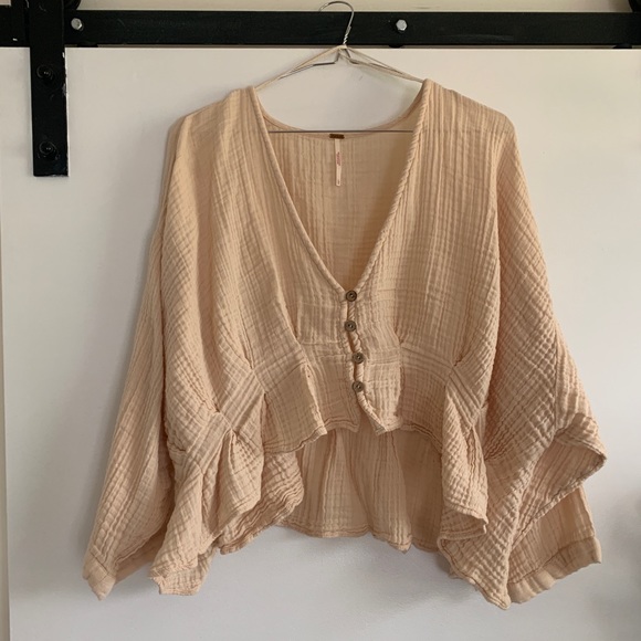 Free People Tops - Free People gauze blouse
